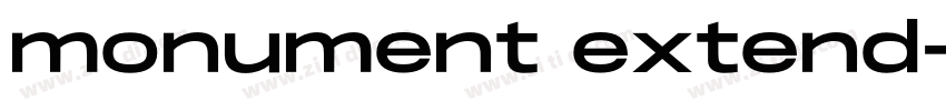 monument extend字体转换